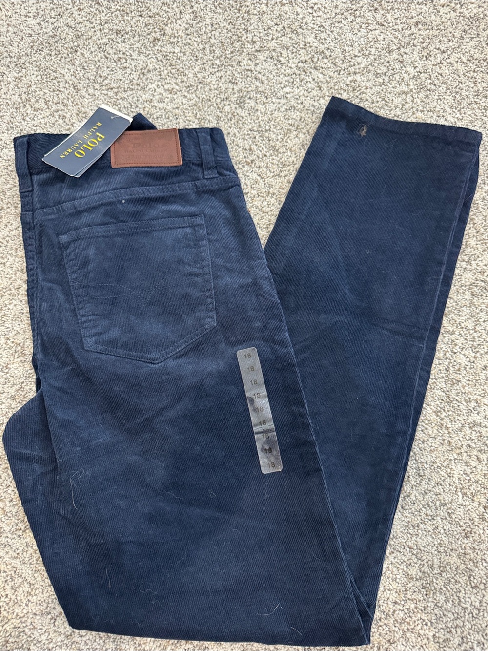 Polo by Ralph Lauren Men’s Dark Navy Corduroy Pants